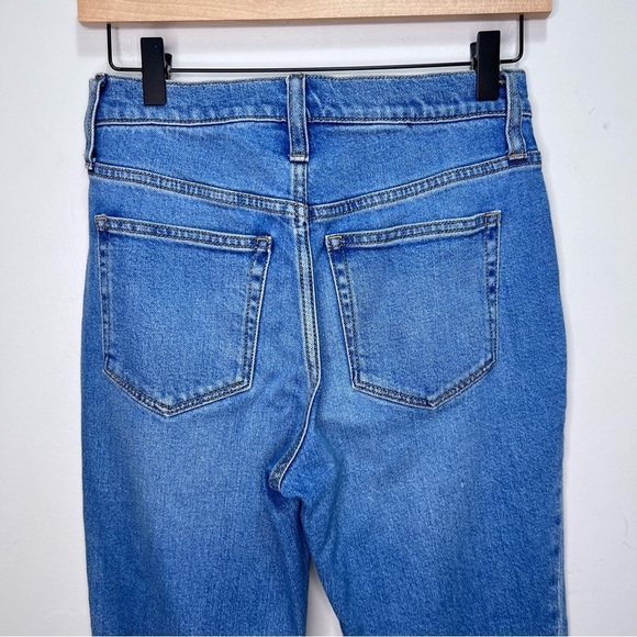 J. Crew Essential Straight Jean Raw Hem Button Fly Size 25 - Picture 6 of 13